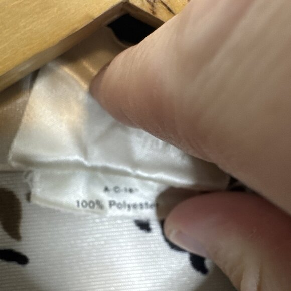 Vintage 70s Arrow Men M Disco Shirt Canada Brown Black Floral Groovy Satin - Picture 4 of 5